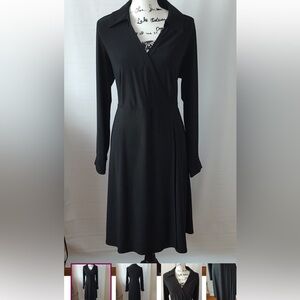 NWT Lane Bryant Long Sleeve Black Dress